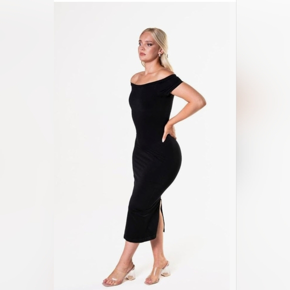 HeyShape Off-Shoulder Shapewear Split Dress NWOT #422 - Picture 3 of 13